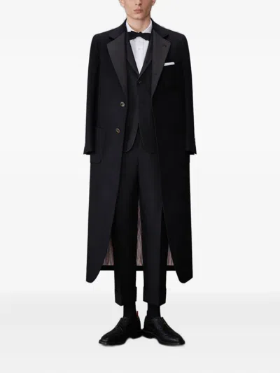 Thom Browne Three-button Wool Blazer In Black
