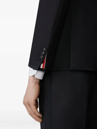 Thom Browne Three-button Wool Blazer In Black