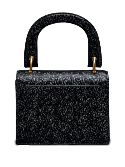 卵石纹皮质手提包