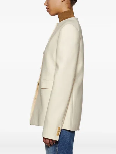 Khaite Jameson Wool And Silk-blend Jacket In Multi