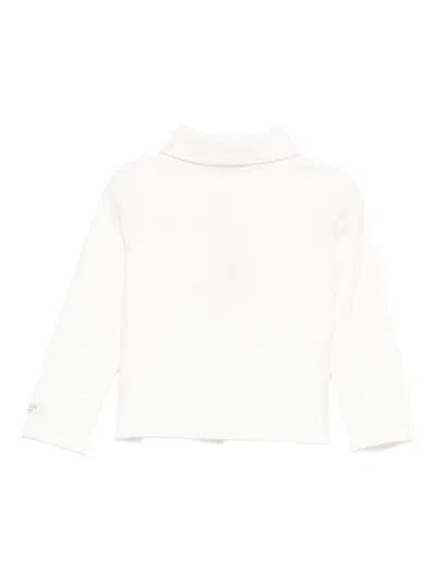 Donsje Button-fastening Collared Top In White
