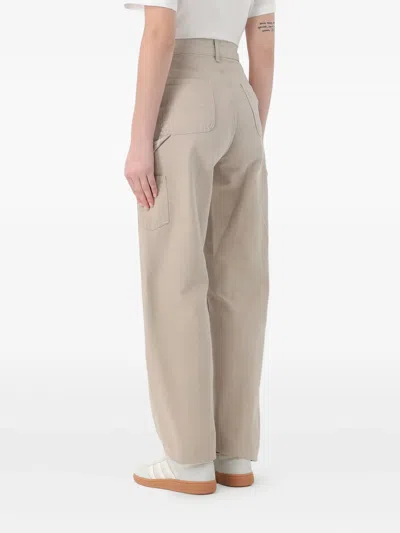 Carhartt W' Pierce Cotton Trousers In Gray