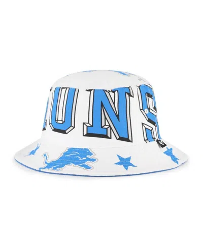 47 Brand Women's White Detroit Lions Energize Bucket Hat In Multi