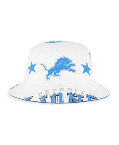 47 Brand Women's White Detroit Lions Energize Bucket Hat In Multi