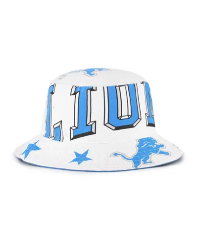 47 Brand Women's White Detroit Lions Energize Bucket Hat In Multi