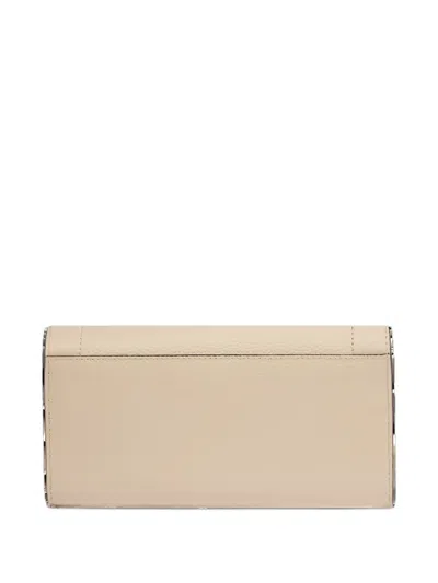 Lancel Ninon Flap-closure Leather Wallet In Brown