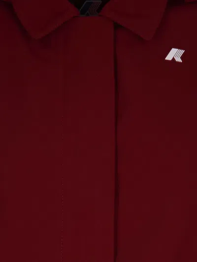 K-way Mathy Hooded Jacket In Red