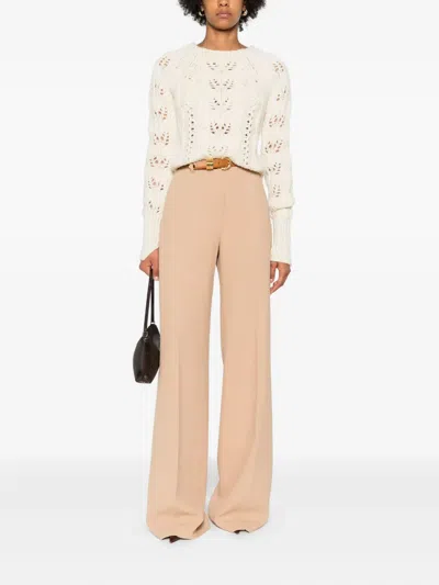 Ermanno Scervino Casual Pants With Belt Loops In Neutral