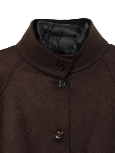 Moorer Double Cashmere Jacket In Brown