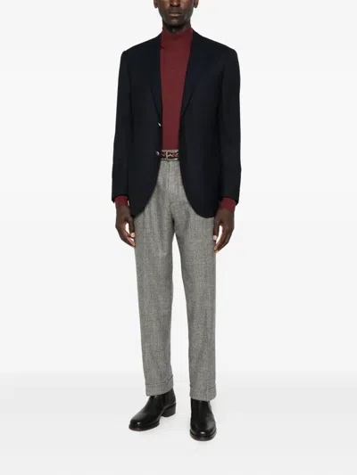 Corneliani Long-sleeve Wool Sweater In Red