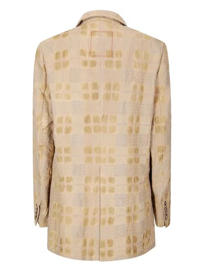 Uma Wang Tailored Blazer With Back Vent And Pockets In Neutral