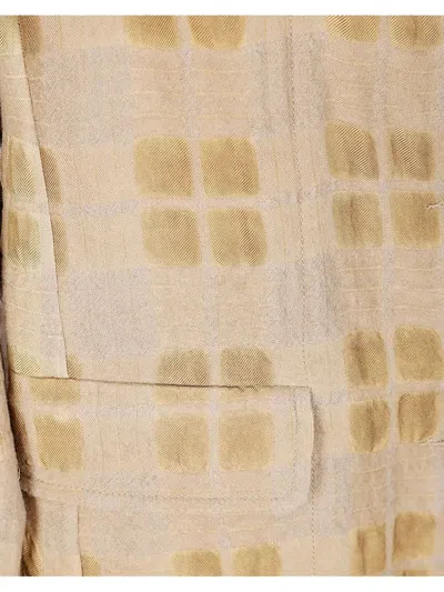 Uma Wang Tailored Blazer With Back Vent And Pockets In Neutral