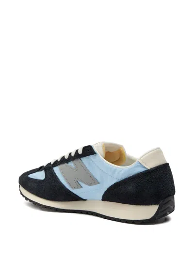 New Balance 471 Panelled Brushed Suede Sneakers In Blue