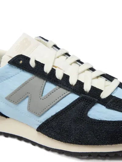 New Balance 471 Panelled Brushed Suede Sneakers In Blue