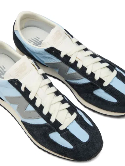 New Balance 471 Panelled Brushed Suede Sneakers In Blue