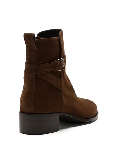 Church's Ankle Boot With Block Heel And Buckle In Brown