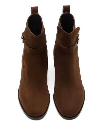 Church's Ankle Boot With Block Heel And Buckle In Brown
