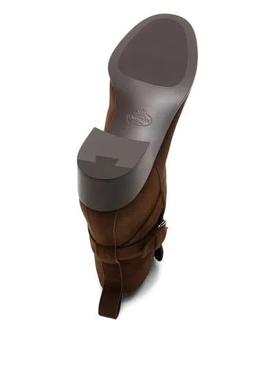 Church's Ankle Boot With Block Heel And Buckle In Brown