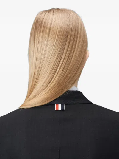 Thom Browne Notched-lapel Fitted Jacket In Black