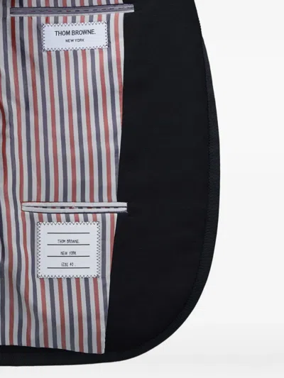 Thom Browne Notched-lapel Fitted Jacket In Black