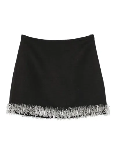 Simkhai Embellished Dua Mini Skirt In Black