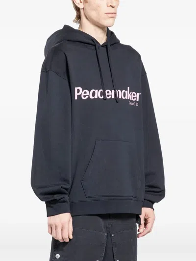 Peacemaker Oamc Logo-print Hoodie In Black