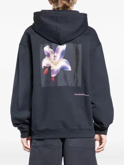 Peacemaker Oamc Logo-print Hoodie In Black