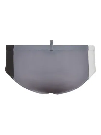 Dsquared2 Colour-block Swim Briefs In Gray