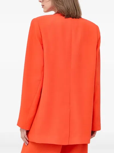Notes Du Nord Single-breasted Blazer In Orange