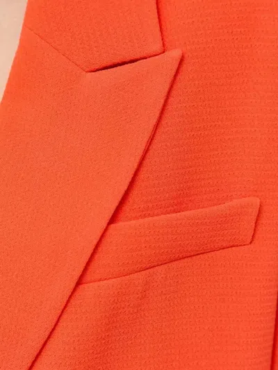 Notes Du Nord Single-breasted Blazer In Orange