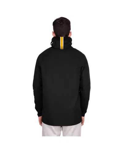 New Era Men's Black Washington Commanders Functional Fandom Balaclava Helmet Stripe Tri-blend Hoodie In Black