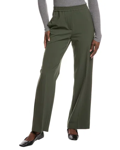Weekend Max Mara Petra Wool-blend Trouser In Green