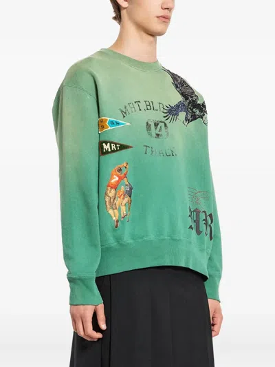 Khoki Eagle-print Cotton Sweatshirt In Multi