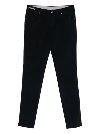 Corneliani Button-details Trousers In Black