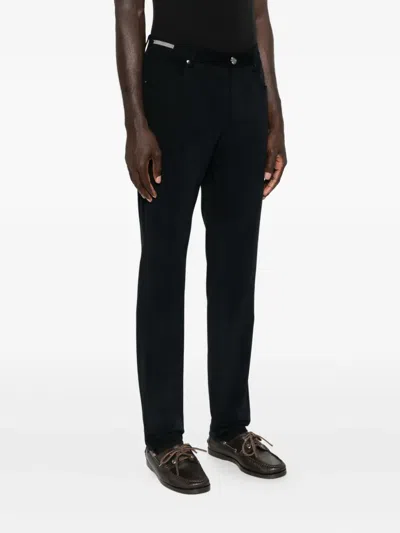 Corneliani Button-details Trousers In Black