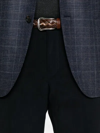 Corneliani Button-details Trousers In Black