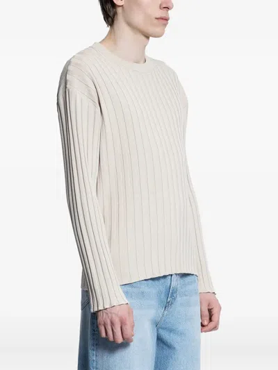 Recto Ribbed Knit Sweater In Neutral