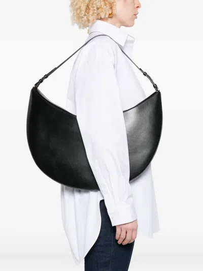 Jacquemus Black The Ovalo Hobo Bag In Black