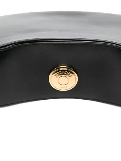 Jacquemus Black The Ovalo Hobo Bag In Black