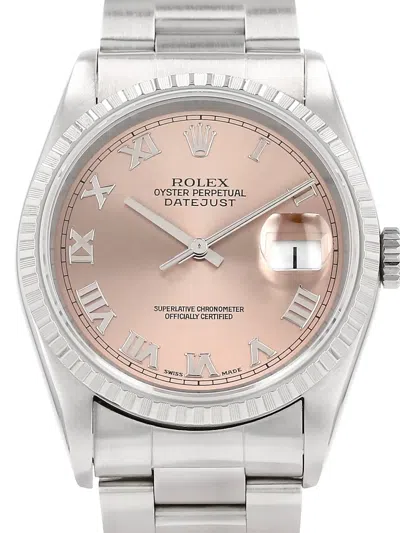 Pre-owned Rolex 2001 Datejust 36mm In Pink