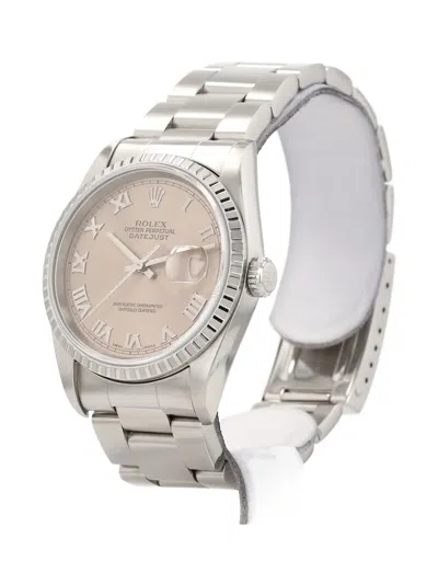 Pre-owned Rolex 2001 Datejust 36mm In Pink