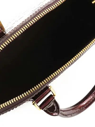 Pre-owned Louis Vuitton 2012 Monogram Vernis Alma Pm Handbag In Purple