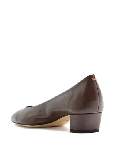 Aeyde Helia 35 Leather Pumps In Brown