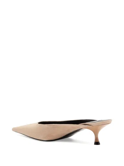 Victoria Beckham 45mm Pointed-toe Heeled Pumps In Neutral