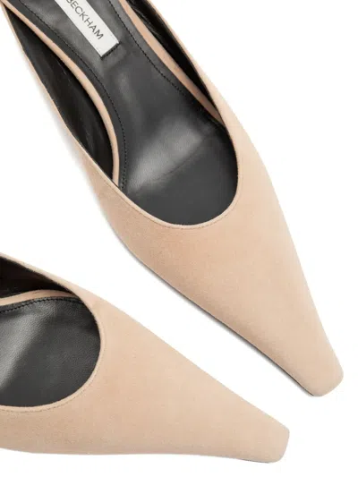 Victoria Beckham 45mm Pointed-toe Heeled Pumps In Neutral