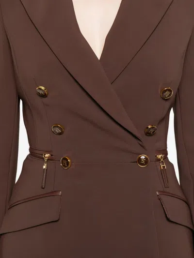 Elisabetta Franchi Blazer - Rojo Oscuro In Brown