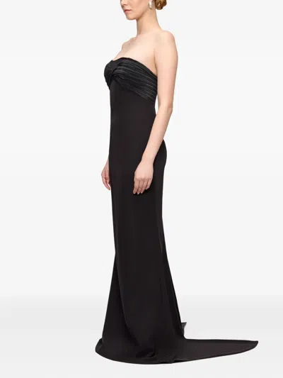 V:pm Atelier Mika Strapless Maxi Dress In Black