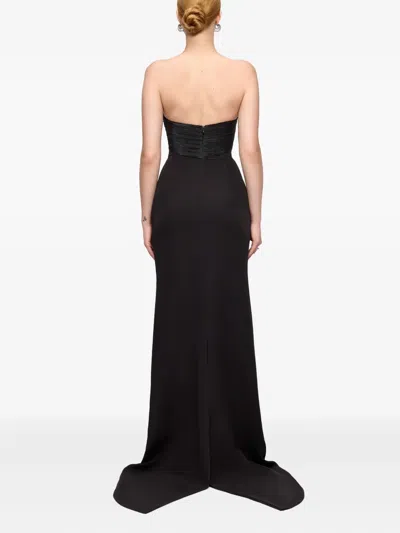 V:pm Atelier Mika Strapless Maxi Dress In Black