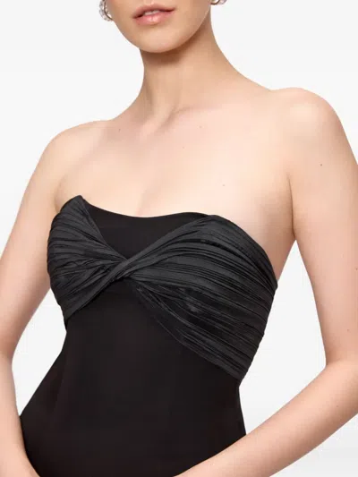 V:pm Atelier Mika Strapless Maxi Dress In Black