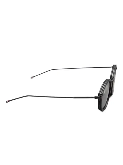 Thom Browne Round-frame Glasses In Black